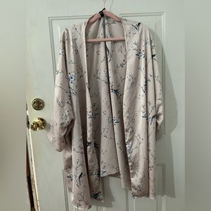 Ellos pink silk kimono